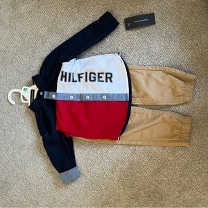 Tommy Hilfiger button down and pants set